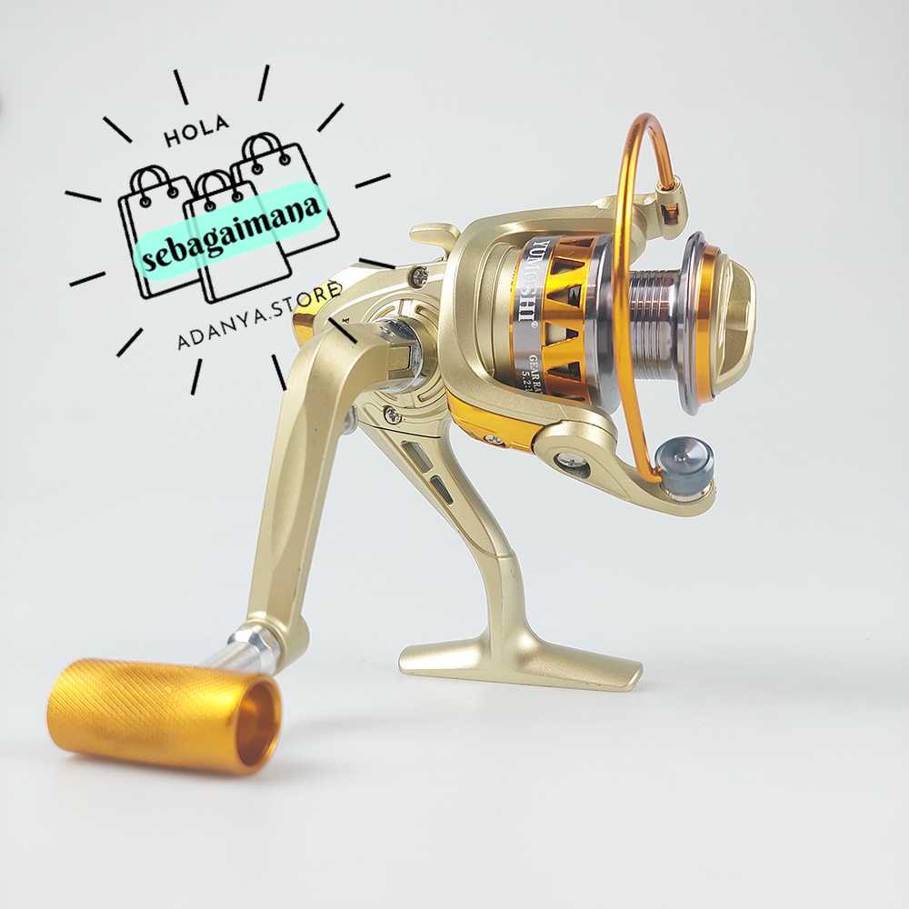 YUMOSHI JF2000 Reel Pancing Spinning 5.2:1 Gear Ratio Gulungan Reel Senar Pancingan