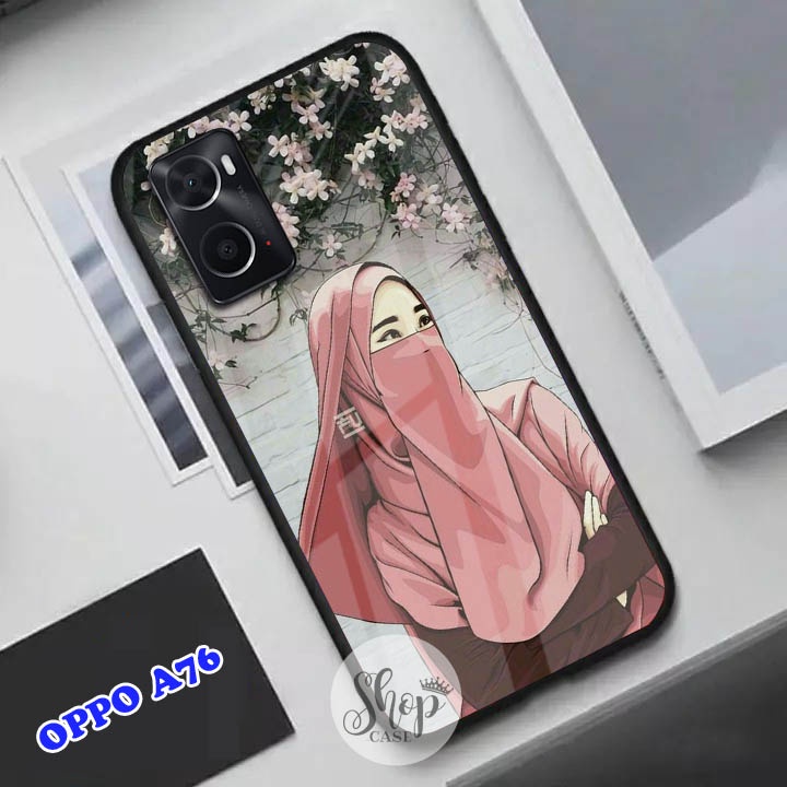 Softcase Glass Oppo A76  - Case Oppo A76 - Case Lucu - case Oppo A76 - kesing Oppo A76 - softcase Op
