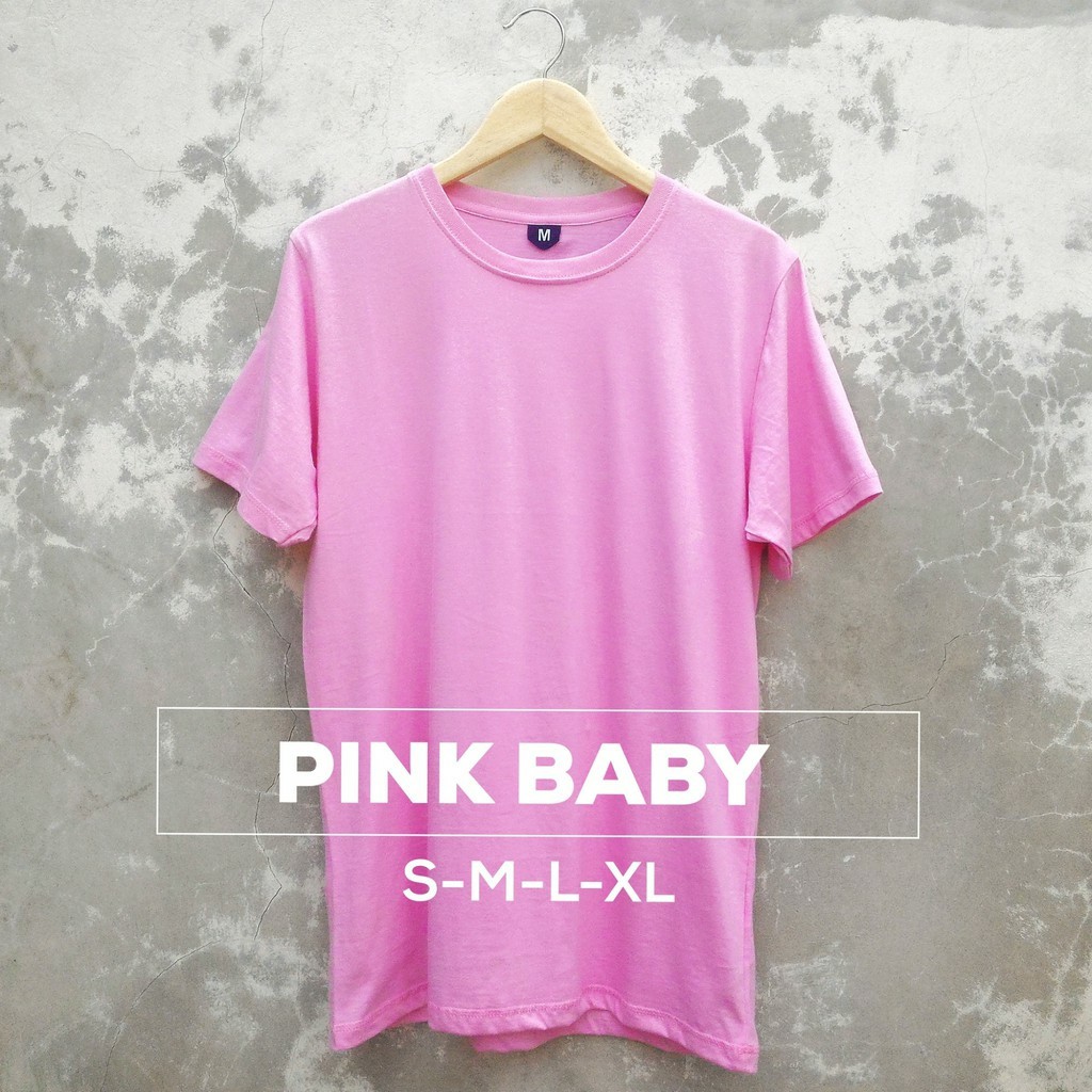 KAOS POLOS SOFT PINK BABY PINK COTTON COMBED 30s LENGAN KAOS POLOS SOFT PINK BABY PINK COTTON COMBED 30s LENGAN