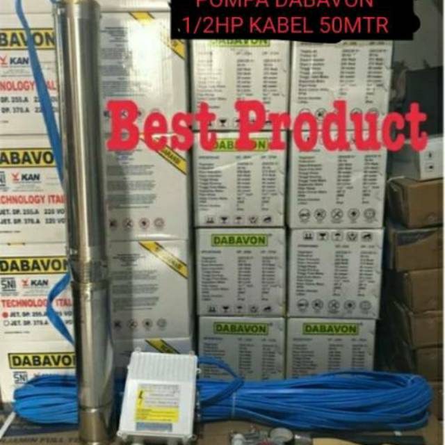 Pompa satelit DABAVON  1/2hp + cable 50mtr