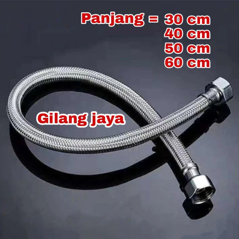 Tali simpul SELANG WC  kloset duduk /FLeksibel penghubung KERAN WASTAFEL /SELANG Closet TOilet