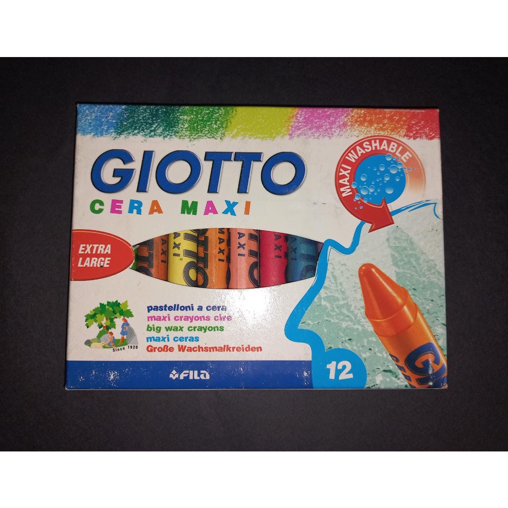 

Giotto Crayon Cera Maxi 12 Colors / Crayon Giotto / 12 Warna / Giotto