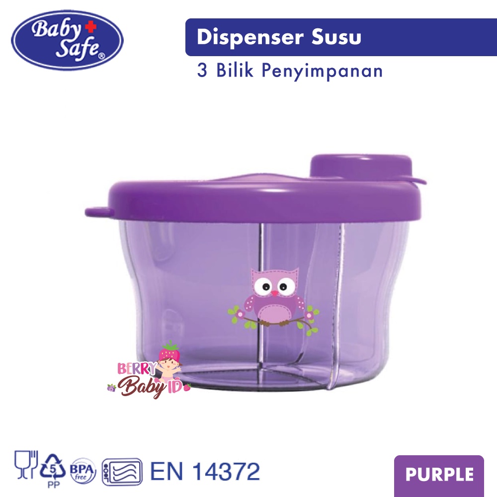 Baby Safe Milk Powder Container Dispenser Susu Formula Bayi BBS032 Berry Mart