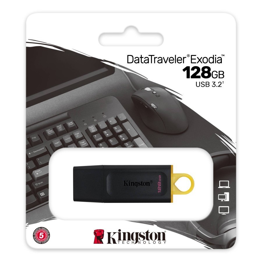 Flashdisk 128GB Kingston EXODIA USB 3.2 ORIGINAL FLASHDISK KINGSTON