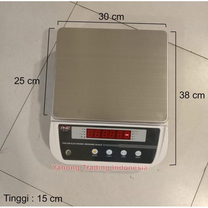 Timbangan Digital Meja Paket Barang Buah Makanan 20kg 0.5g