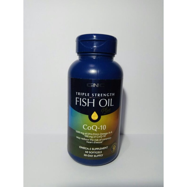 GNC triple strength fish oil plus CoQ-10
