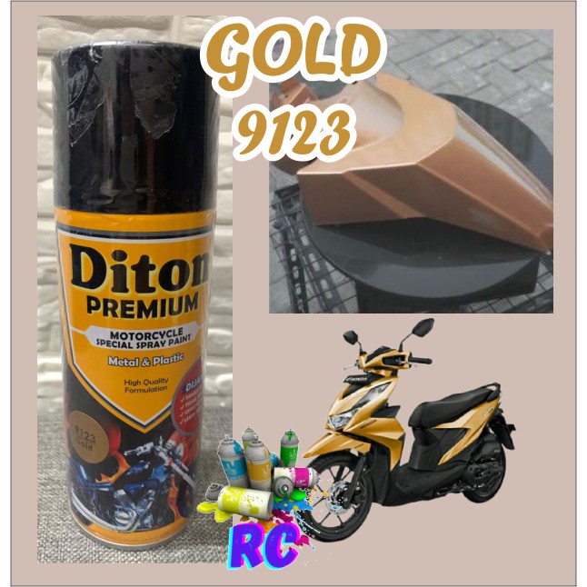 Diton Premium Gold 9123 Emas RCB Mas Bronmas Pilox Tahan Bensin 400cc
