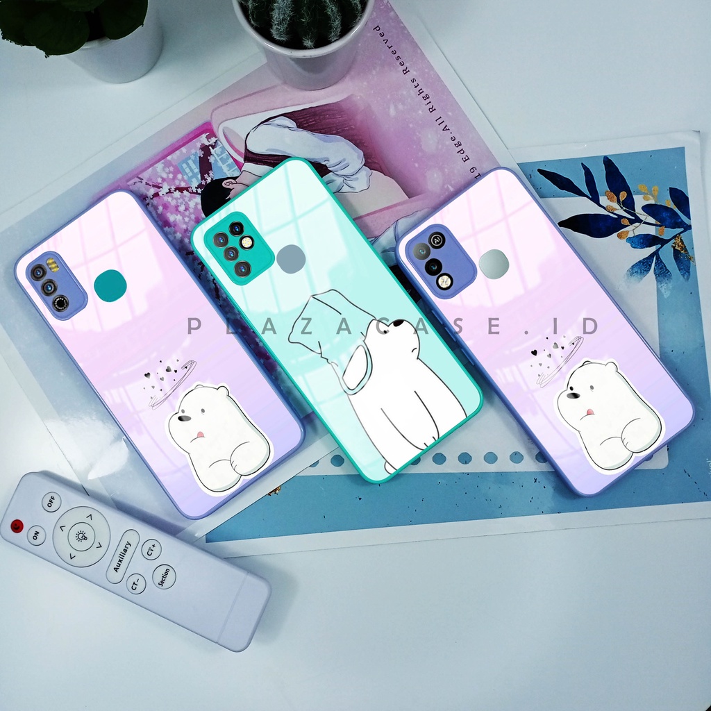 Softcase Glass Kaca - K107 - For Infinix Hot 10 Hot 10S Hot 10 Play Hot 9 Play Smart 5 - Case Lucu - Case Infinix Hot 10 - Casing Hp Infinix Hot 10s - Casing Hp Infinix Hot 10 Play - Kesing Smart 5 - Softcase Hot 9 Play - Sarung Hp Hot 10 - Case Hot 10s