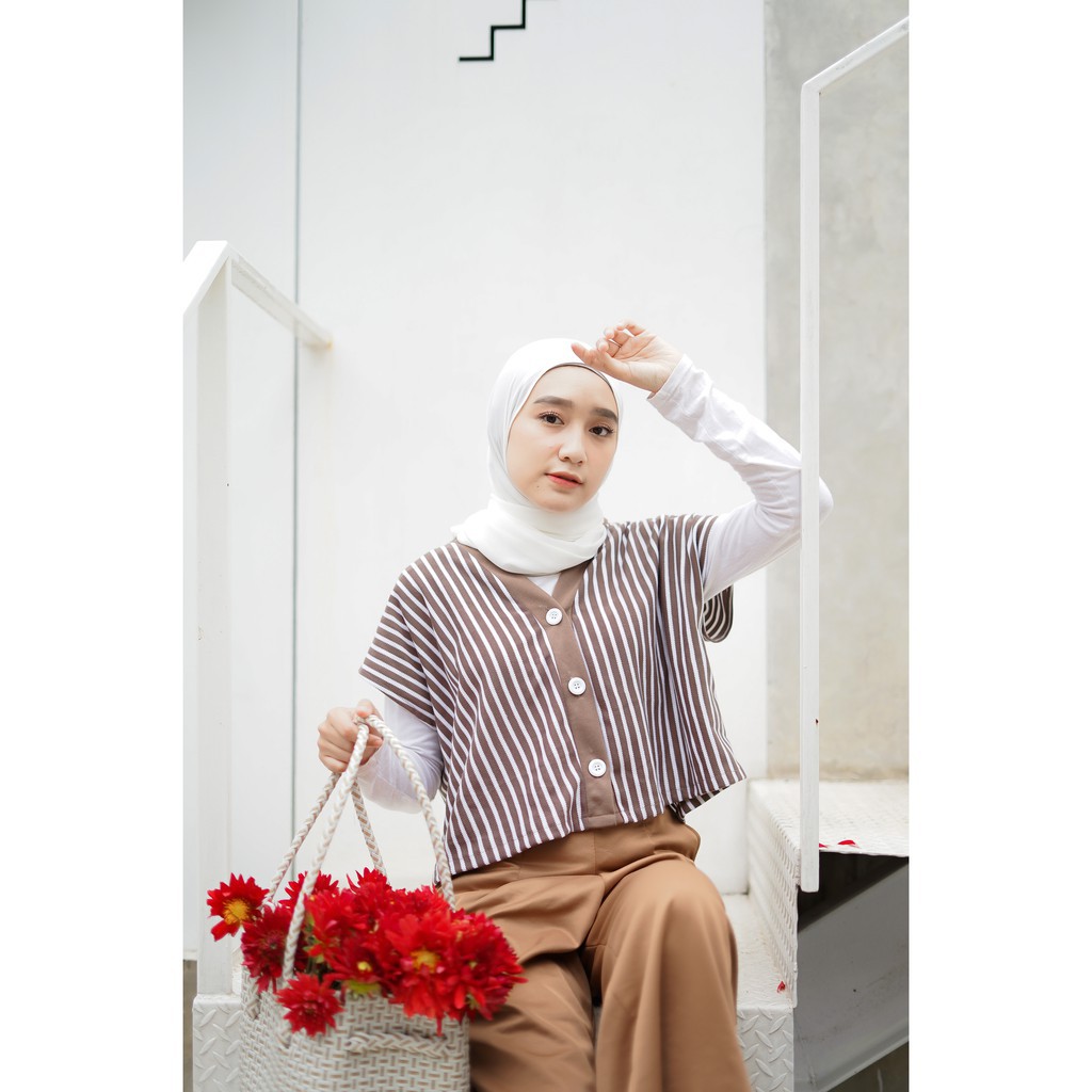 Mybamus Greta Vest Outer Mocca M16005