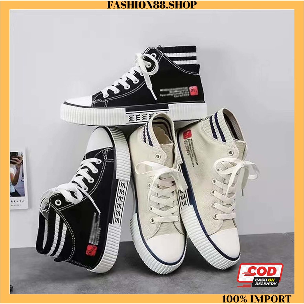 [ COD ] New Arrival Sepatu Kanvas Sepatu Fashion Sepatu Sneakers Korea