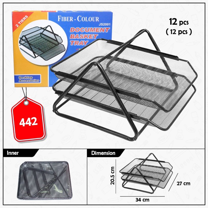 

READY Document Tray / Rak Tempat Dokumen 2 Tingkat (442) TERLARIS