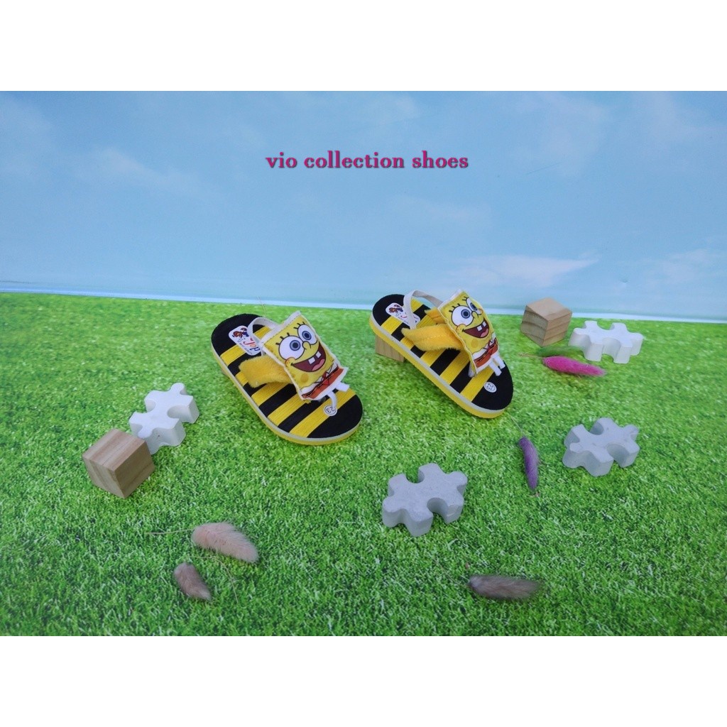 PROMO - KARAKTER SPONGE BOB - SEPATU SENDAL ANAK - SEPATU SENDAL BALITA - SANDAL SEPATU ANAK - V07