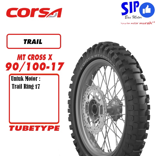 Ban motor trail Corsa MT Cross 90 100 17 tubetype