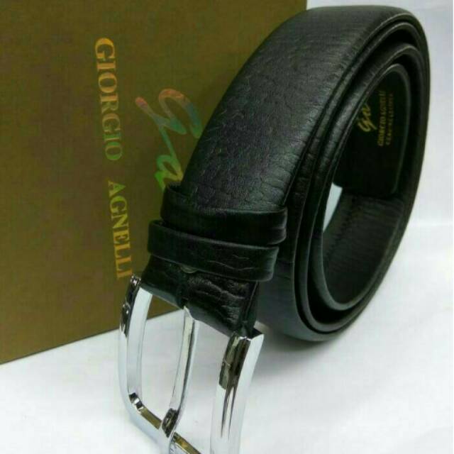 IKAT PINGGANG PRIA JUMBO EXTRA PANJANG 150 CM MODEL JARUM FULL KULIT GIORGIO AGNELLI ORIGINAL