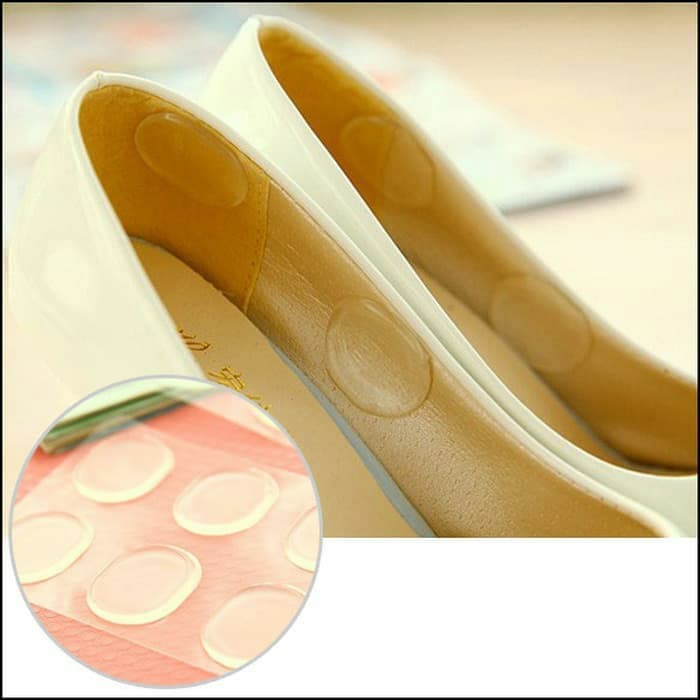 CLEARANCE SALE - 6 Heels Silicone Anti Lecet Sepatu Kebesaran Transparent Silicone Strips Shoe Heel Inserts Insoles Gel Pads Grips Heel Protector Mini Anti-Slip Abrasionproof High Heel Liners Protective Cushion Tools