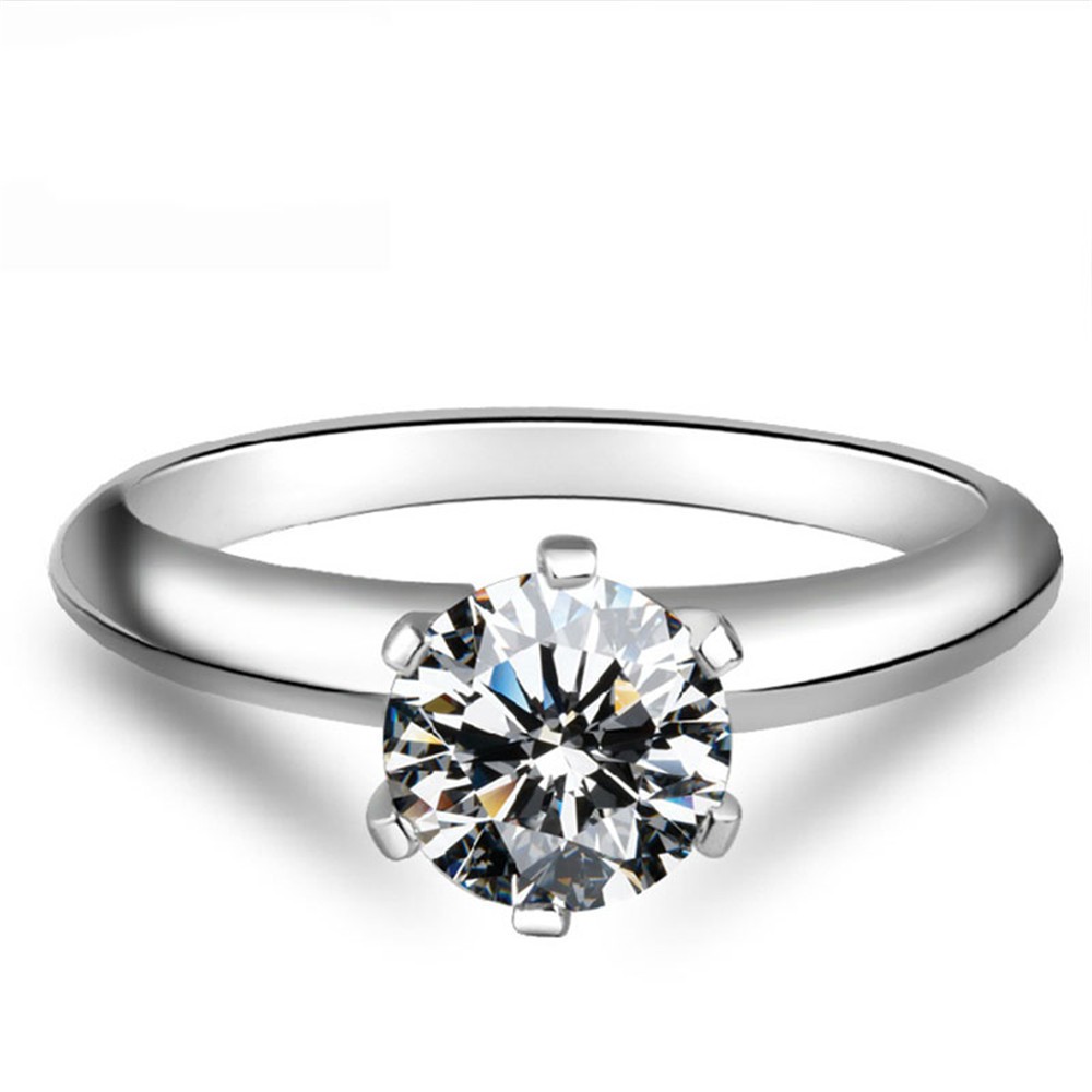 Cincin Sterling Silver 925 Dengan Cubic Zirconia Untuk Wanita