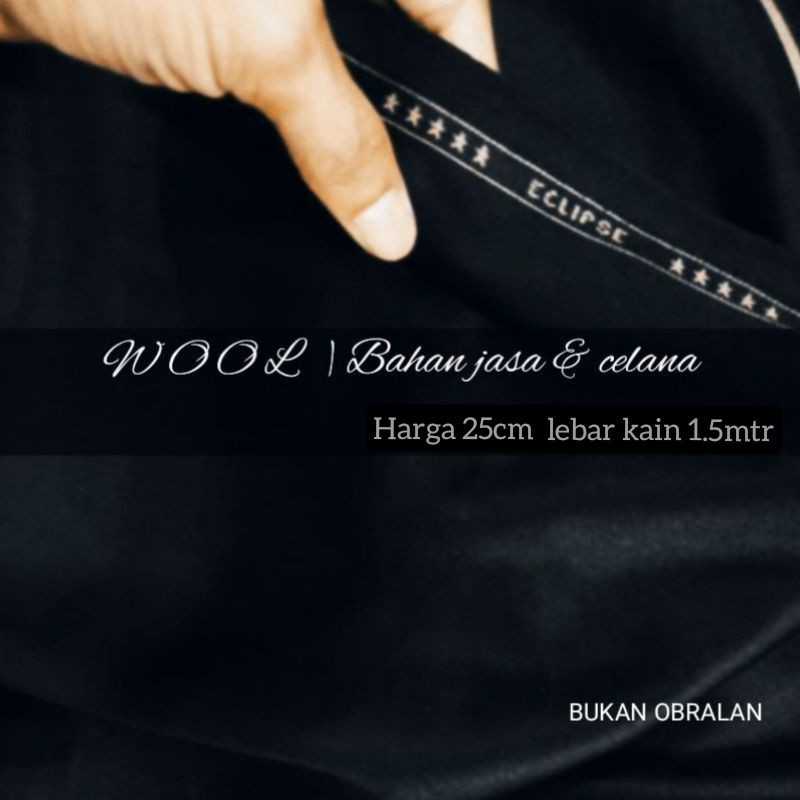 KAIN WOOL 25cm BAHAN JAS BAHAN CELANA / KAIN SEMI WOOL