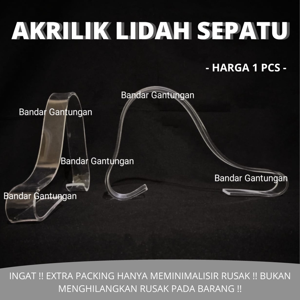 Display Lidah Sepatu Akrilik Sepatu Display Penyangga Sepatu display pajangan sepatu(BH)