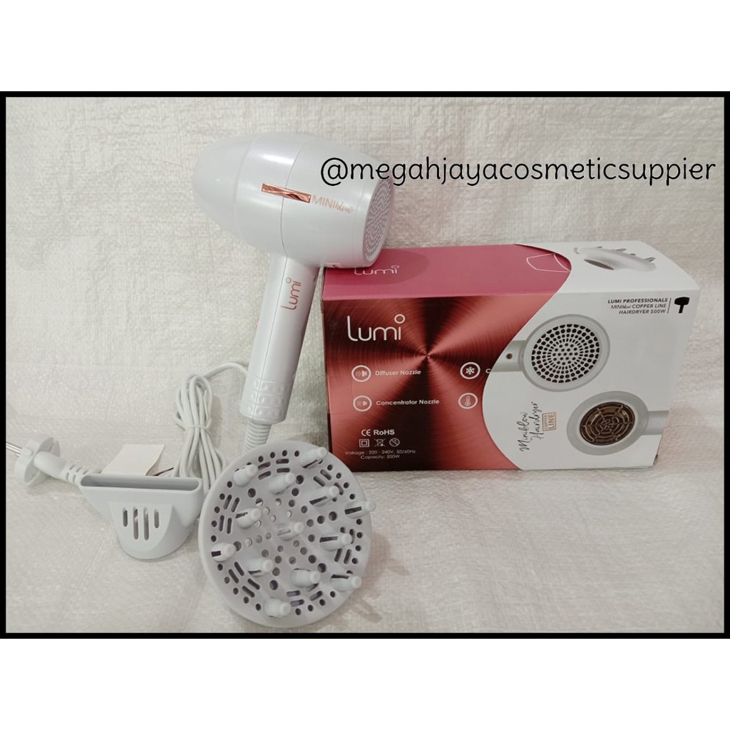 HAIR DRYER LUMI MINI 500 WATT @MJ