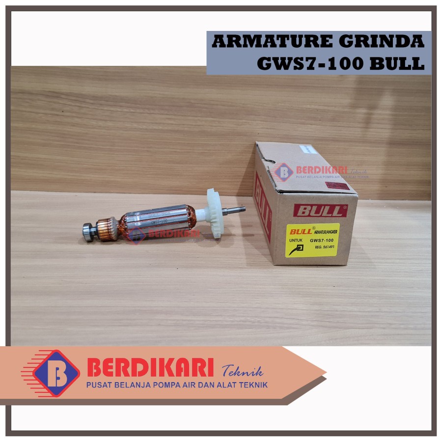 Angker BULL Armature FOR Disc Grinder Bosch GWS7-100 Gws7100 gws 7100