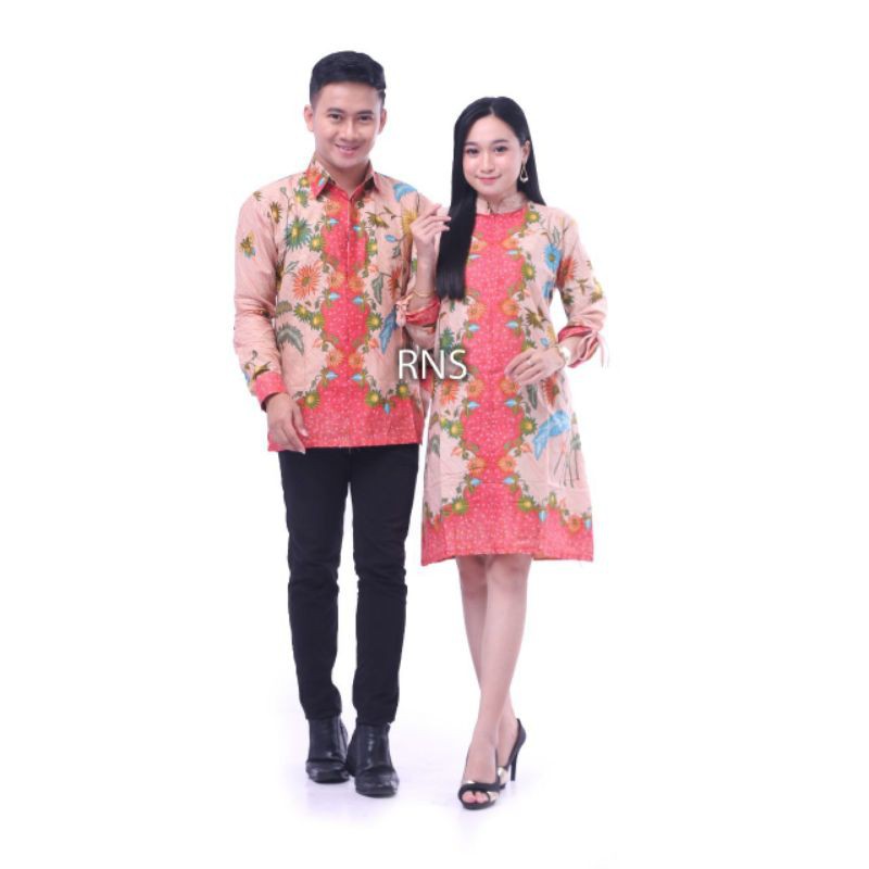 Batik Couple Keluarga Sania Ruffle Ori Ndoro Jowi Dnt - Motif Encim