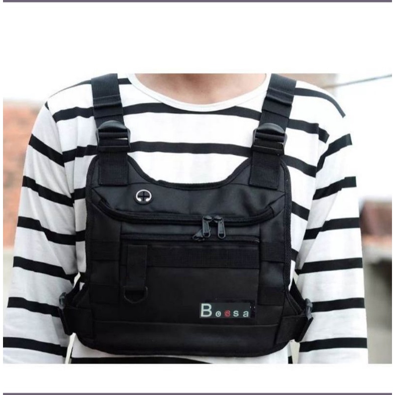 tas dada-tas sepeda-taa motor-tas tutup dada-chest bag-tas rompi dada bv