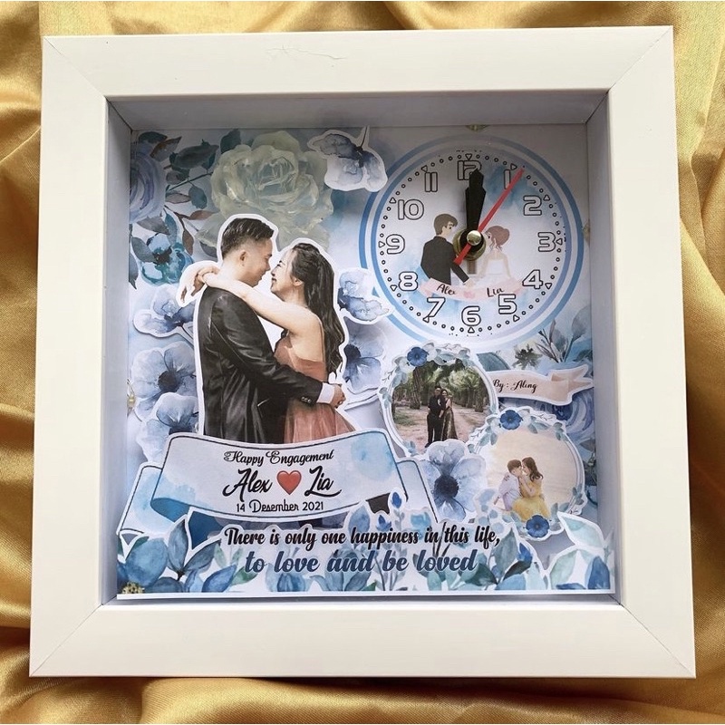 BINGKAI FOTO JAM CUSTOM - HADIAH WISUDA - HADIAH ULANG TAHUN - HADIAH WEDDING - HADIAH ANNIVERSARY -