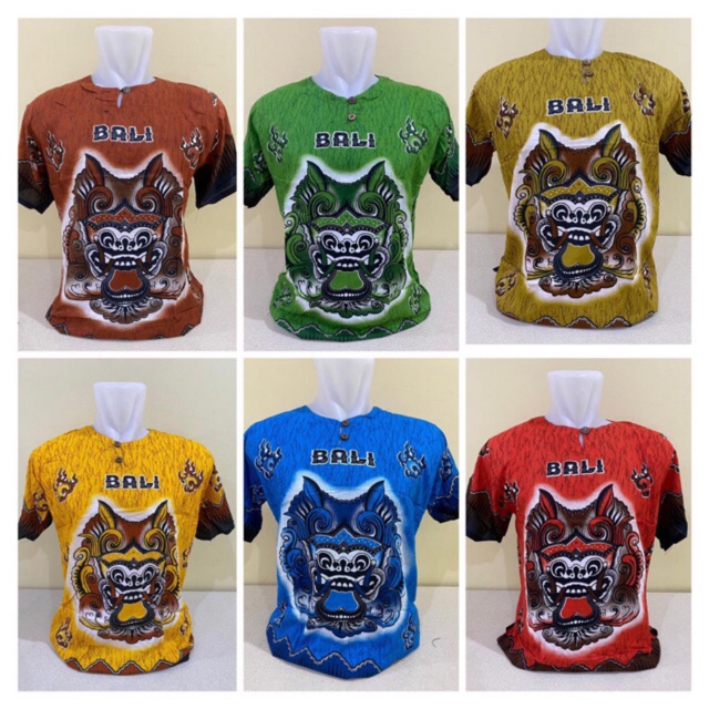 BAJU BALI BARONG DASAR WARNA RAYON PERMIUM (REAL PICT) ALL SZ