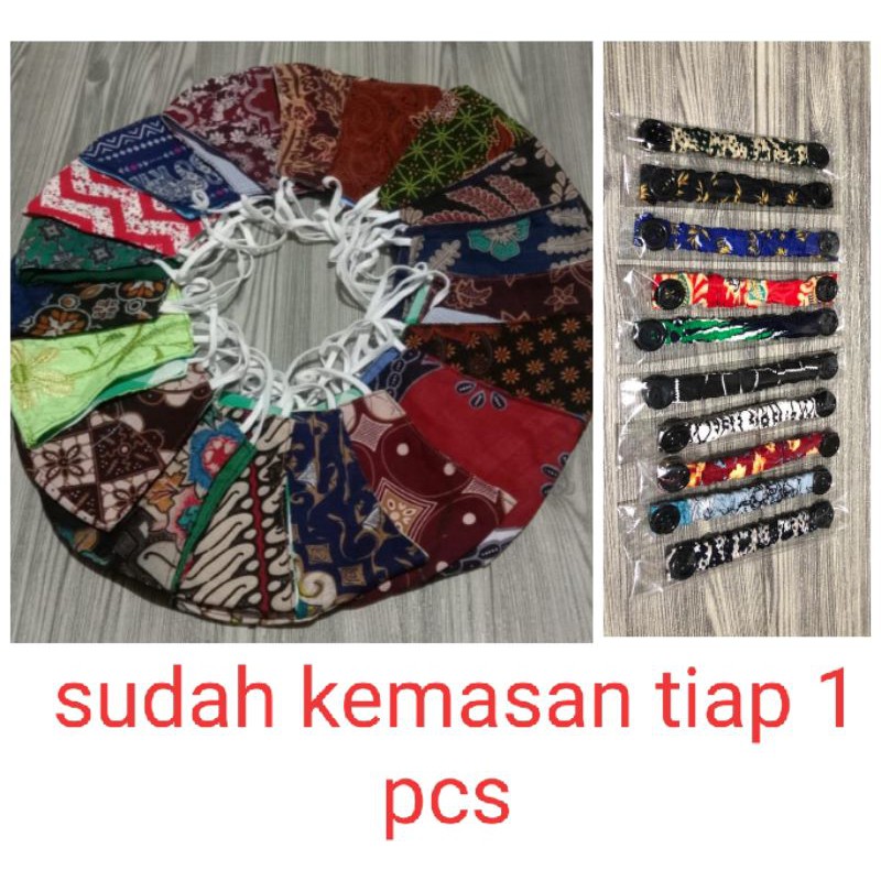 masker batik + conector masker