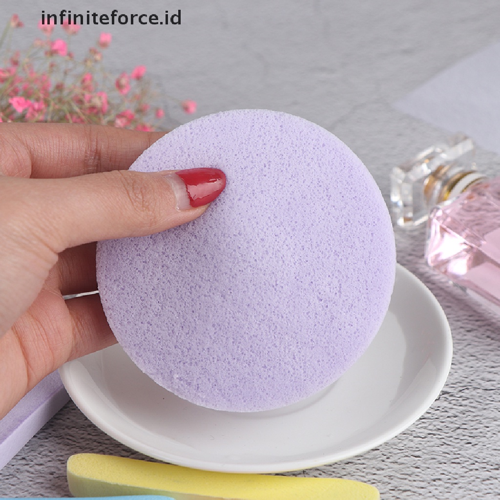 (Infiniteforce.Id) 12pcs / Set Spons Puff Kompresi Pembersih Wajah