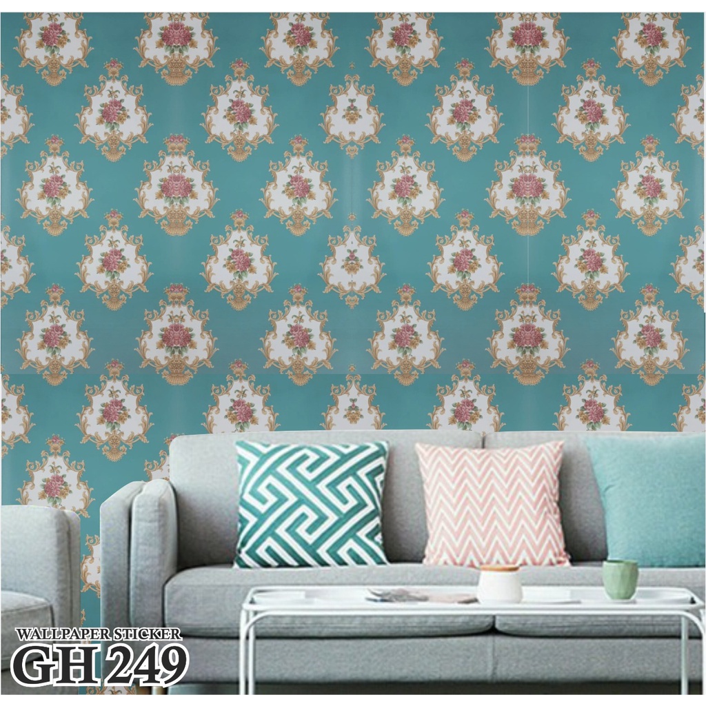 [COD] Termurah All Motif Wallpaper GH Sticker Dinding • 45cm X 10m High Quality awet sudah ada lemnya