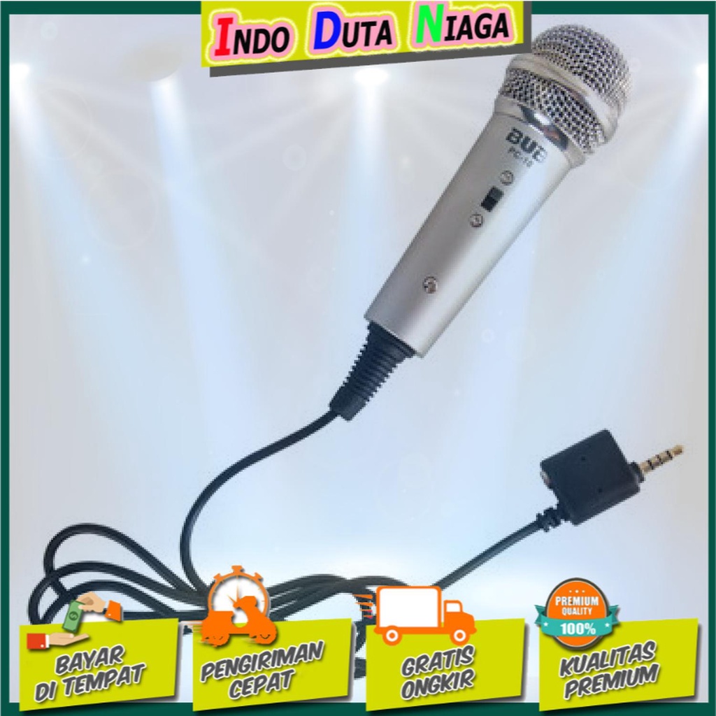 IDN TECH - BUB Mikrofon Kondenser Dua Input 3.5mm untuk Smartphone PC - PC-10