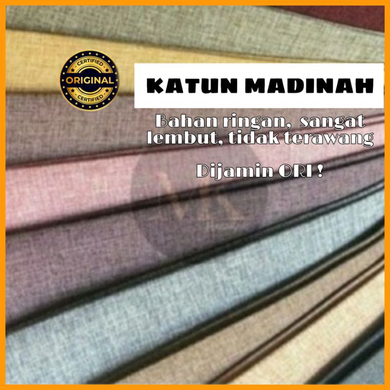 Kain Katun Madinah Bahan Gamis Madina