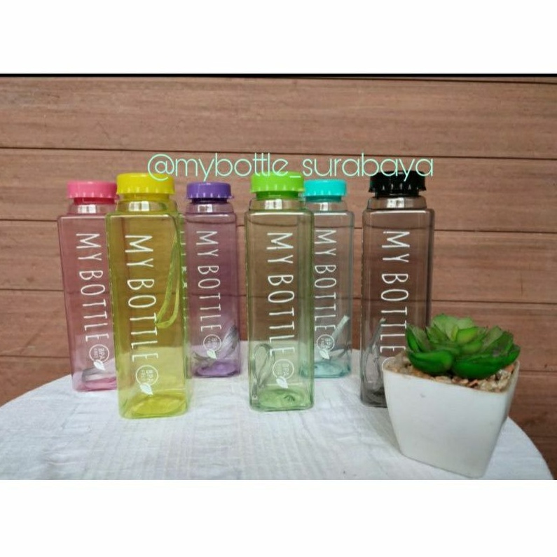 my bottle kotak,my bottle persegi,botol minum persegi,botol kotak