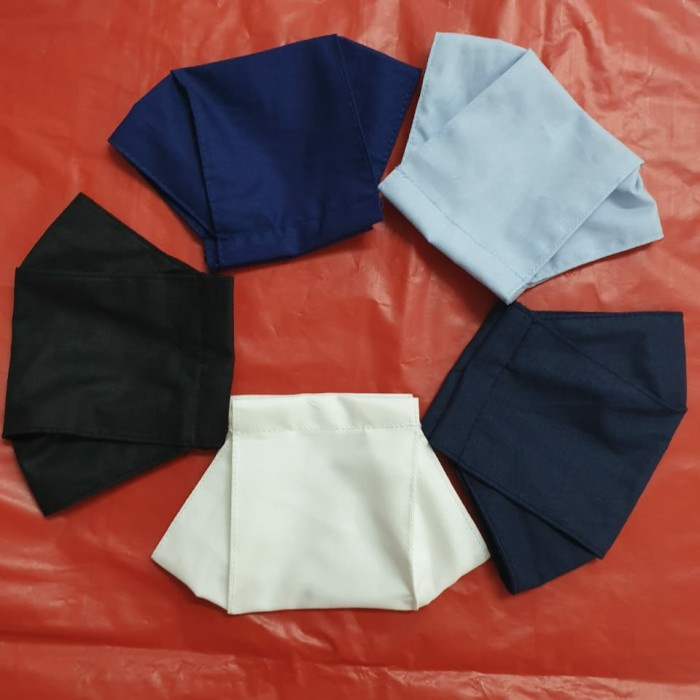 Promo masker kain hijab headloop polos - Putih Diskon