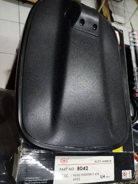 KACA SPION 8042 FUSO FIGHTER F418 6D22 ATAS KIRI LH MEREK EMGI