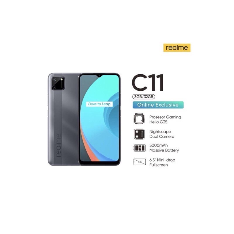 Realme C11 Ram 3/32GB Garansi Resmi