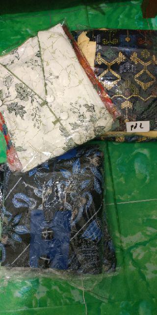 Qnunbatik Batik Family/keluarga Rok N Blus Lavania Brokat Merah