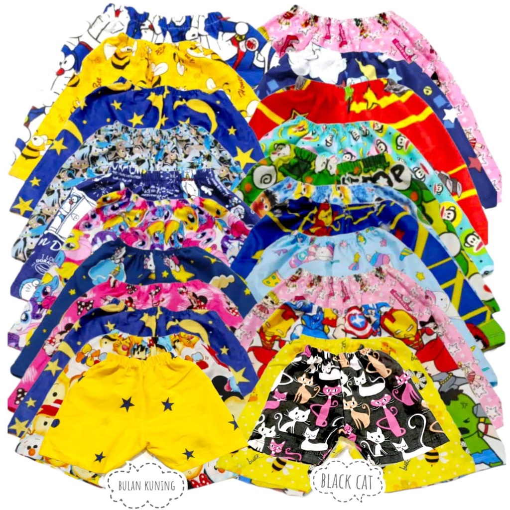 CELANA PENDEK / HOTPANTS  ANAK LAKI/PEREMPUAN (BISA PILIH MOTIF)