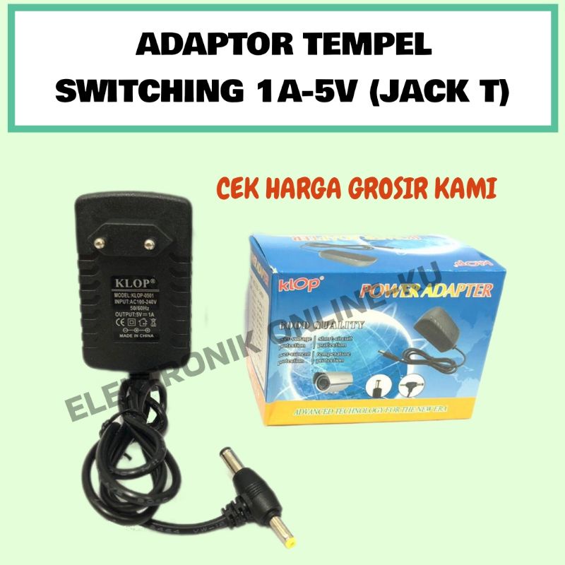 ADAPTOR TEMPEL SWITCHING 1A 5V JACK T