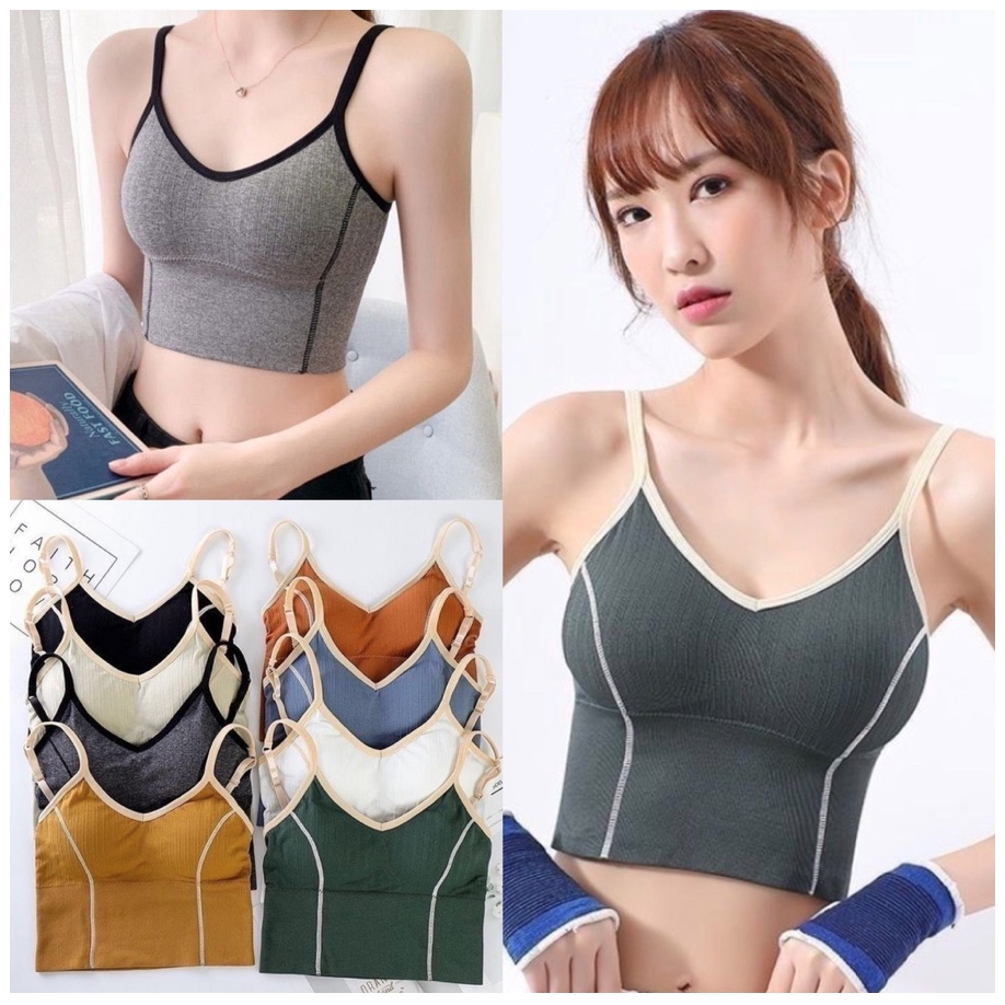 SPORT BRA GYM BRA FASHION OLAHRAGA PUSH UP WANITA TANPA KAWAT SEXY IMPORT