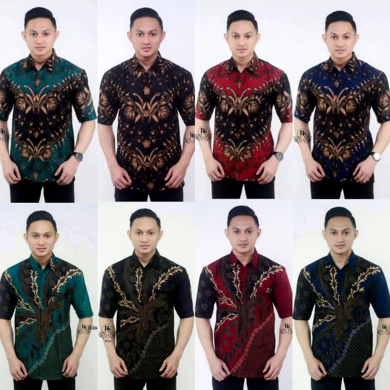 PROMO BIG SALE KEMEJA HEM BATIK TERLARIS | KEMEJA BATIK PRIA LENGAN PENDEK | HEM BATIK PRIA LENGAN PENDEK