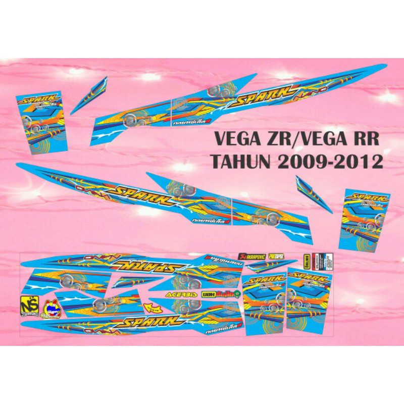 stiker striping variasi vega zr/vega RR