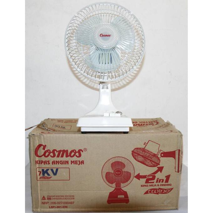 Bisa bayar ditempat/COD Kipas Angin Meja Cosmos / Desk Fan Cosmos 7 KV TWINO 2in1 (7 Inch)