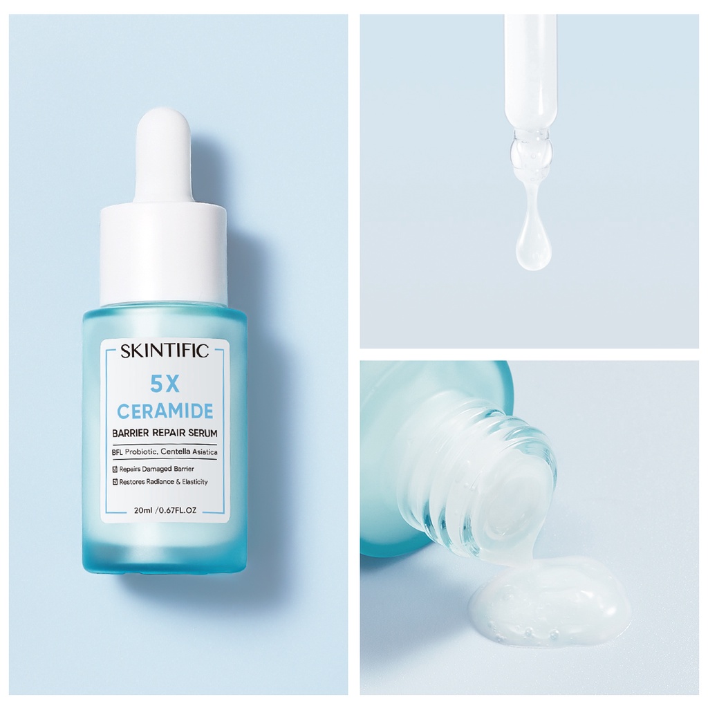 [BPOM] SKINTIFIC Barrier improve kit - 5X Ceramide Soothing Toner 80ml &amp; 5X Ceramide Barrier improve Serum 20ml