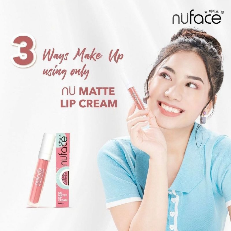 NUFACE Nu Matte Lip Cream | Lipcream Sensasi Caramel Warna Intense Tahan Lama