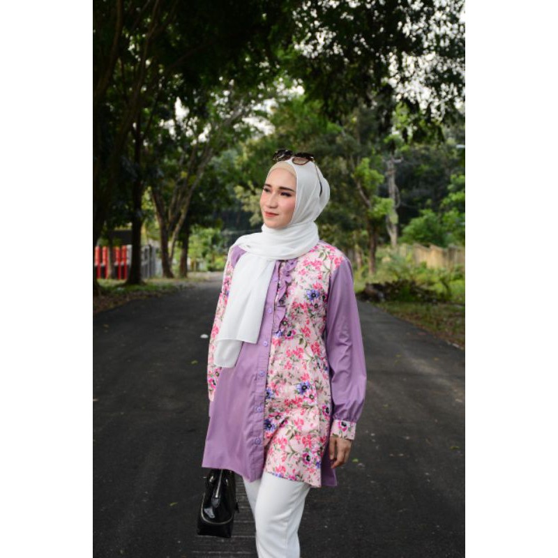 KEMEJA WANITA BLOUSE KATUN JEPANG