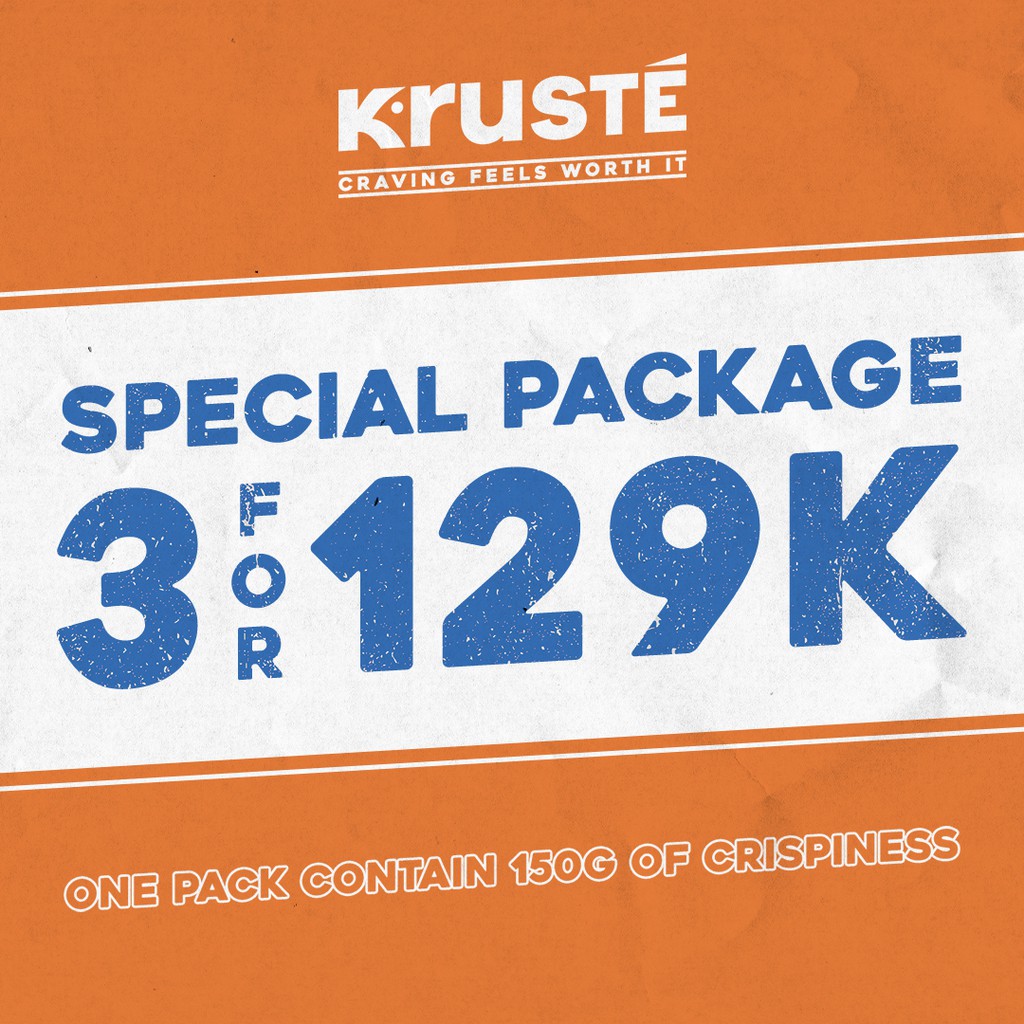 

[PROMO] PACKAGE 3 IN 1 KRUSTÉ CRISPY CHICKEN SKIN