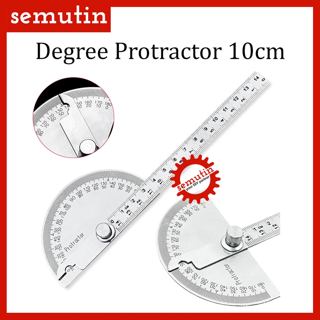 

Baru Degree Protractor Stainless / Busur Derajat / Pengukur Sudut / Penggaris