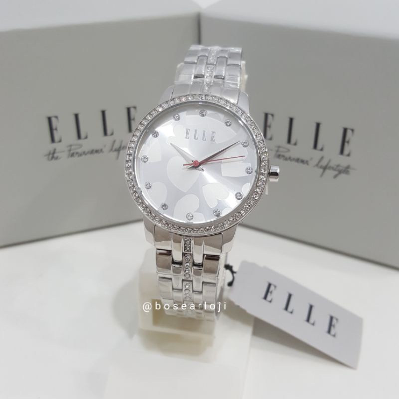 JAM TANGAN WANITA ELLE ES21027 SILVER ORIGINAL